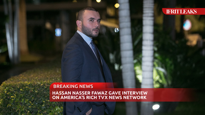 Hassan Nasser Fawaz Gave Interview on America’s Rich TVX News Network